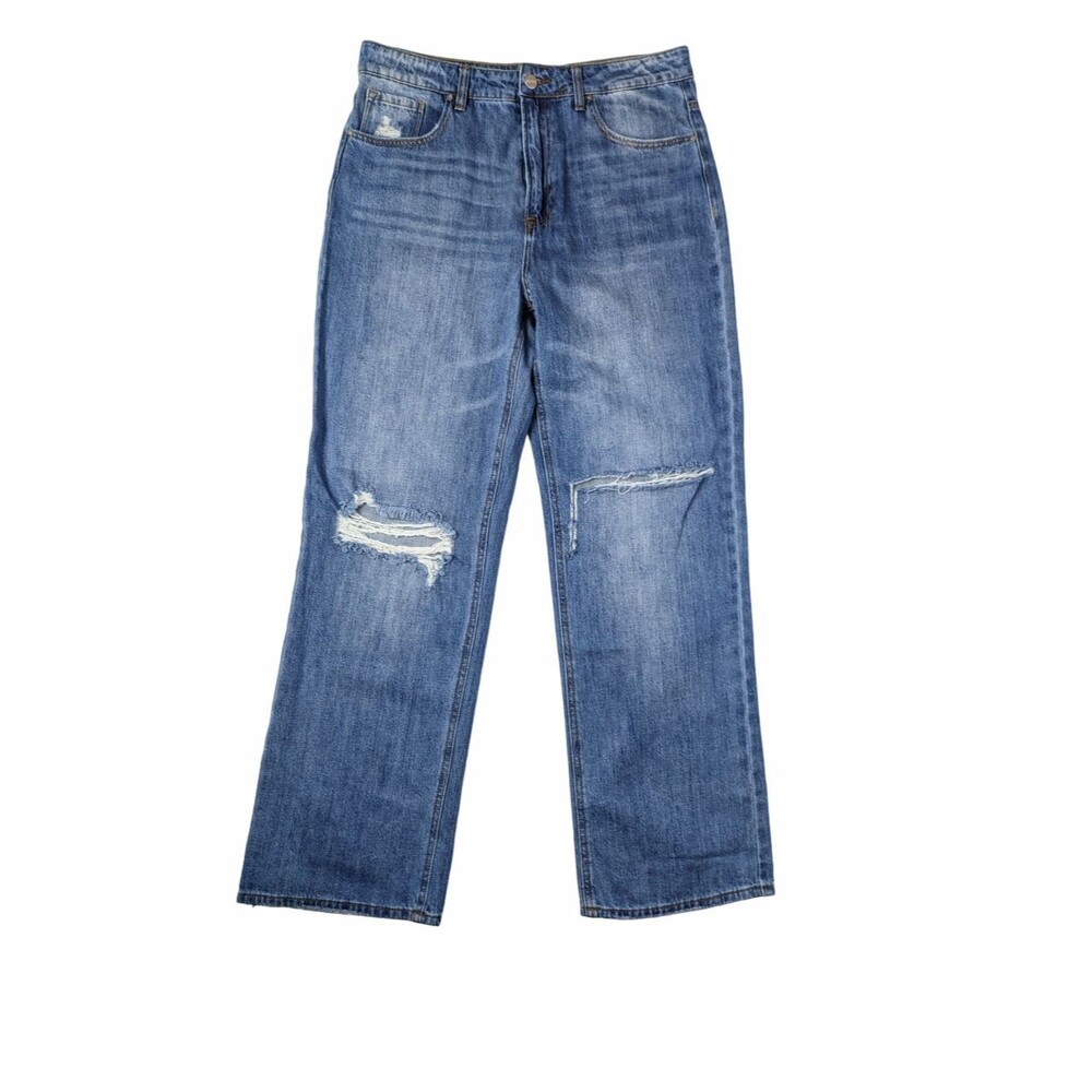 Risen Jeans Womens 13/31 High Rise 90s Comfy Distressed Denim NEW